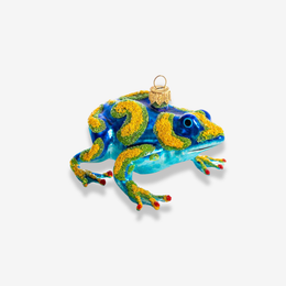 Yellow & Blue Frog Ornament