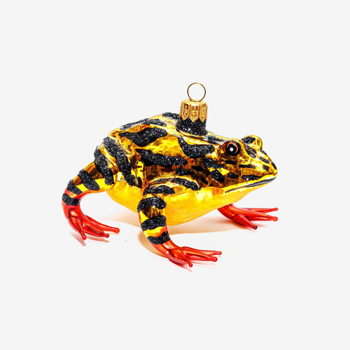 Yellow and Black Frog Ornament