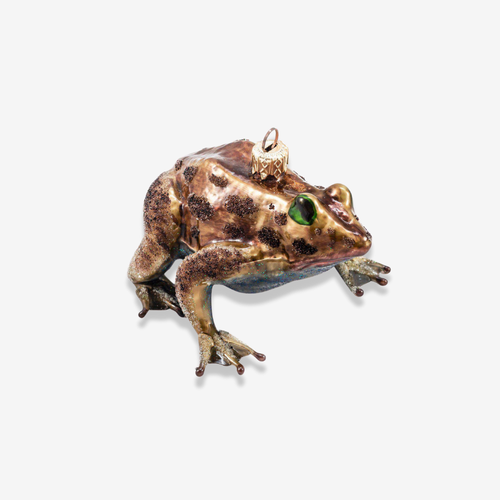 Brown & Grey Frog Ornament