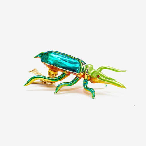 Turquoise & Green Bug Clip-on Ornament