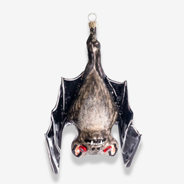 Grey & Black Hanging Bat Ornament