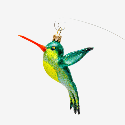 Green Hummingbird Ornament