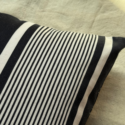 Custom 19th-century French Ticking Pillow (#3-10)