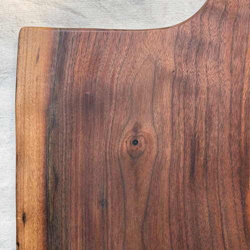 Spencer Peterman 21" Black Walnut Wood Cutting Board with Handle (#4-16)