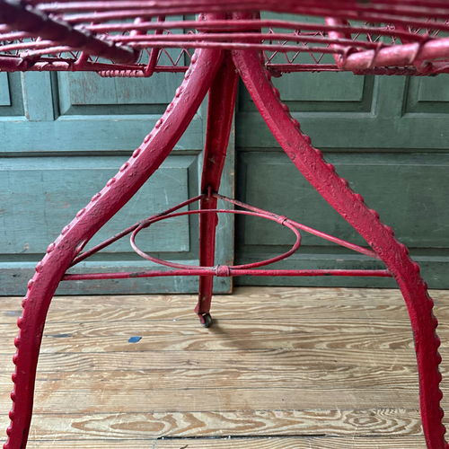 19th-century American Florist’s Wirework Spinning Plant Stand