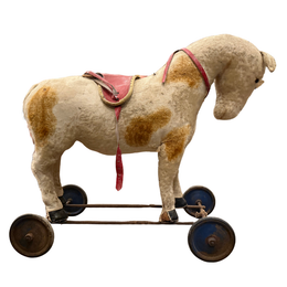 Vintage Steiff Toy Horse on Wheels