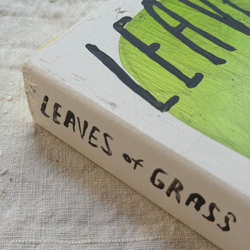 Leanne Shapton "Leaves of Grass" Painted Wooden Book