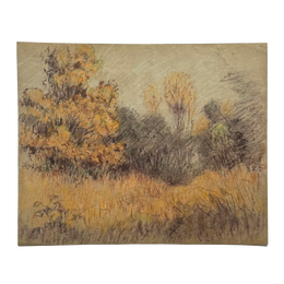 Evert Rabbers Early 20th-century Landscape Drawing (ER2415)