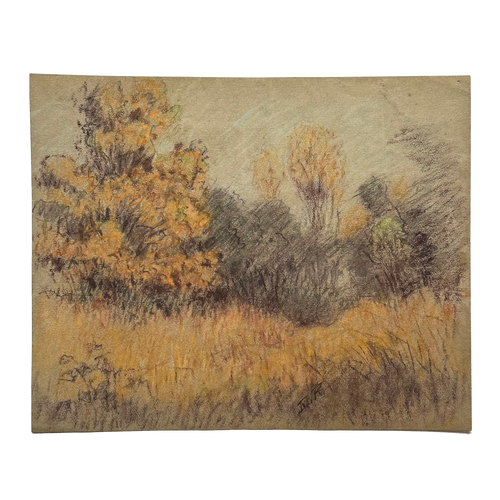 Evert Rabbers Early 20th-century Landscape Drawing (ER2415)