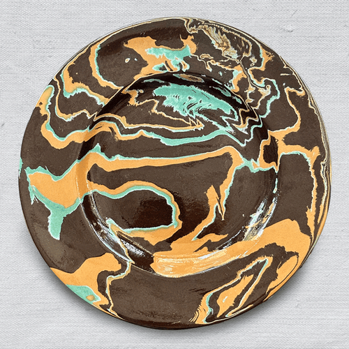 Marbled Dinner Plate in Byzance (1117)