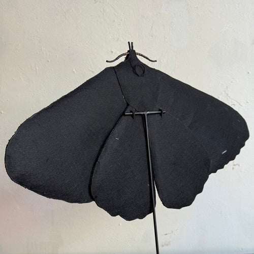 Hand-Beaded Giant Silk Moth on Stand by Trovelore