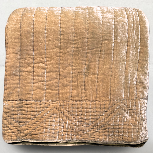 Silk Velvet King Quilt in Cashmere