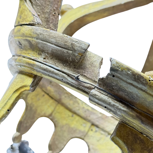 19th-century Italian Carved Wood Crown
