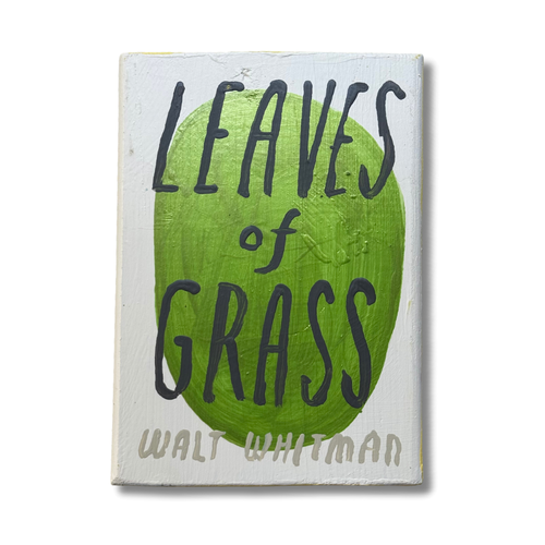 Leanne Shapton "Leaves of Grass" Painted Wooden Book