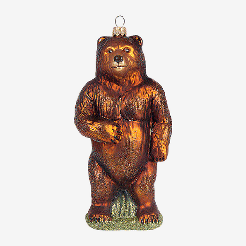Standing Grizzly Bear Ornament