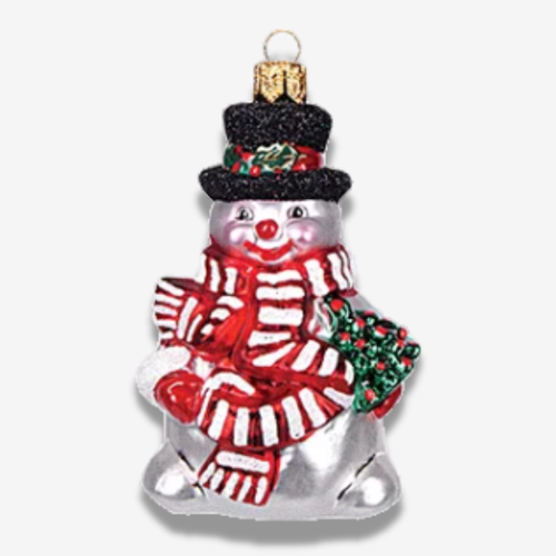 Snowman with Tree Ornament
