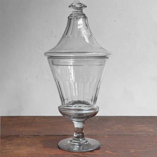 Large Footed 19th-century French Candy Jar (17K)