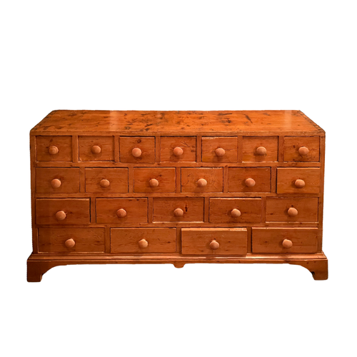 Early 20th-century Multi-Drawer Wood Cabinet