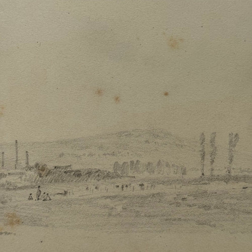 19th-century French Pencil Drawing by Alphonse Baril (#36)