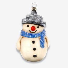 Large Snowman with Scarf Ornament