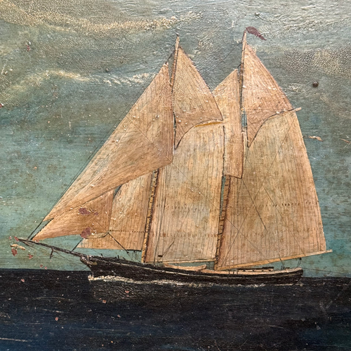 19th-century American Painted Toleware Tray