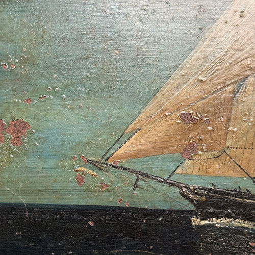 19th-century American Painted Toleware Tray
