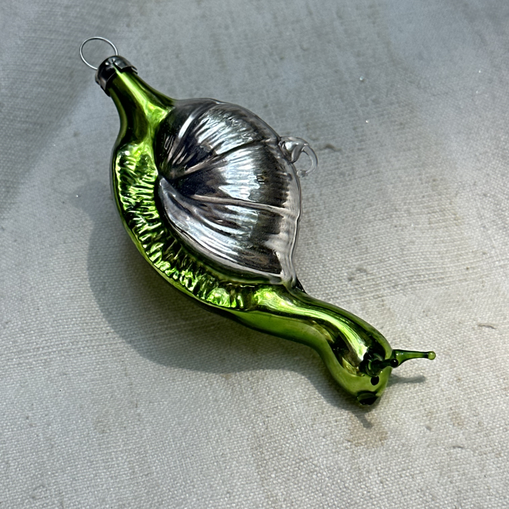 Nostalgic Green Snail Ornament