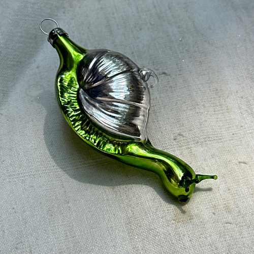 Nostalgic Green Snail Ornament