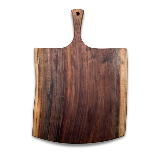 Spencer Peterman 21" Black Walnut Wood Cutting Board with Handle (#4-16)