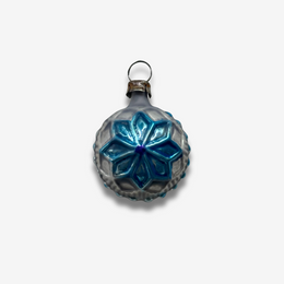 Nostalgic Mini Blue Star Round Ornament