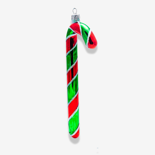 Red & Green Candy Cane Ornament