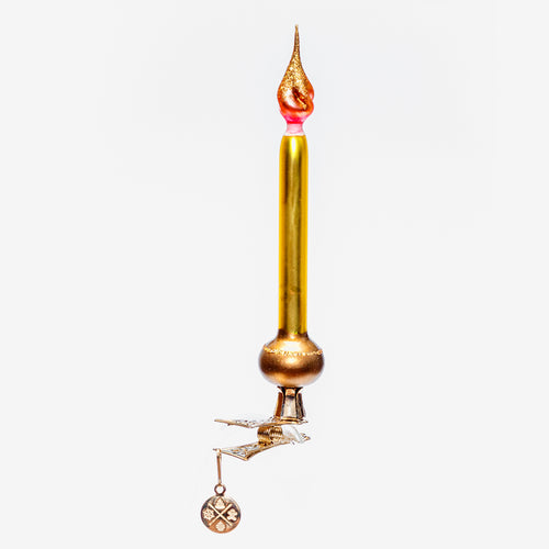 Yellow Candle Clip-on Ornament