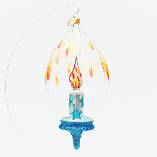 Blue Candle Dome Ornament