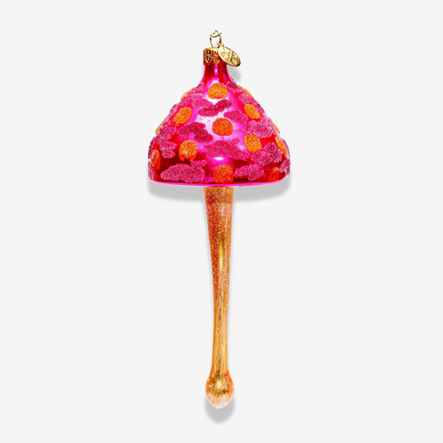 Orange & Pink Mushroom Ornament
