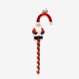 Santa Candy Cane Ornament