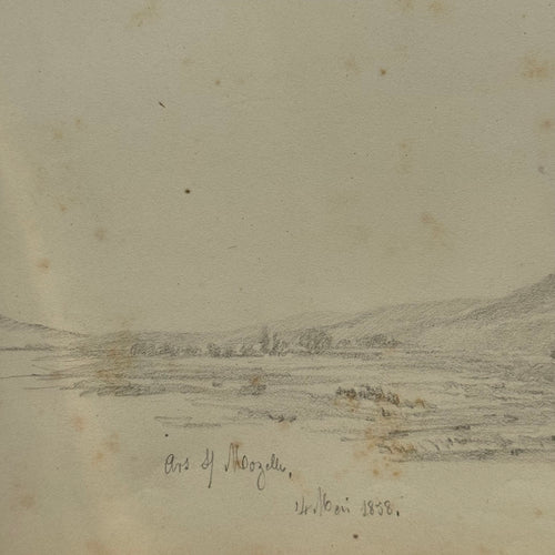 19th-century French Pencil Drawing by Alphonse Baril (#37)