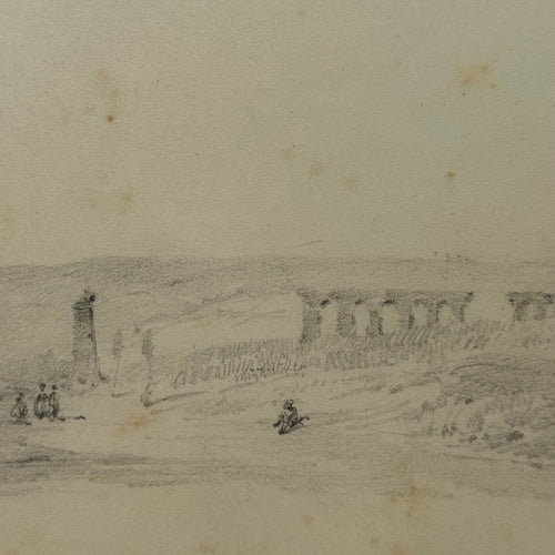 19th-century French Pencil Drawing by Alphonse Baril (#37)