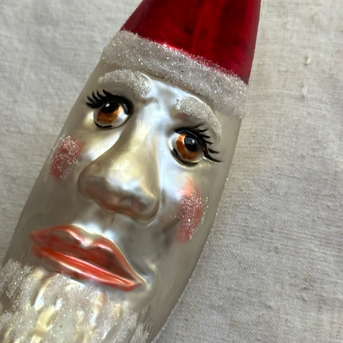 Nostalgic Crescent Moon with Gold Star Ornament