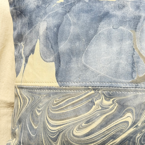 Hand Marbled One-of-a-Kind Pillow (26-09)