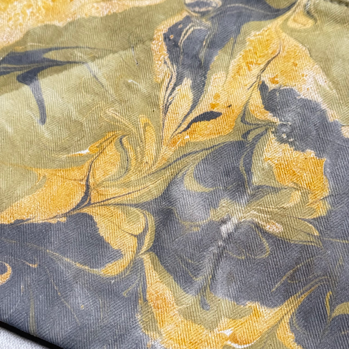 Hand Marbled One-of-a-Kind Zipper Pouch (#P13)