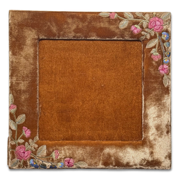 Megan Silk Velvet Square Tabletop Frame in Copper (#19)