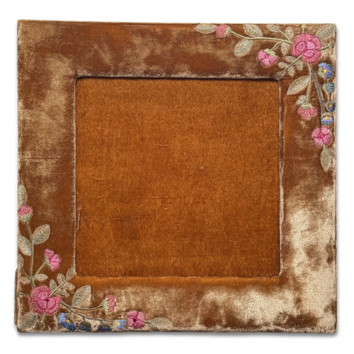 Megan Silk Velvet Square Tabletop Frame in Copper (#19)