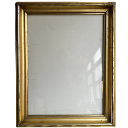 16.5" W x 20.5" H Antique 19th Century Gilt Frame #19