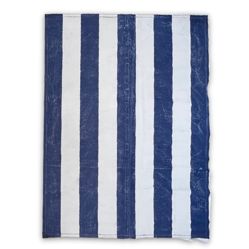 8'11" x 11'11" Black Point Mercantile Painted Canvas Mat #31