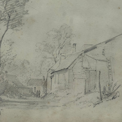 19th-century French Pencil Drawing by Alphonse Baril (#1)