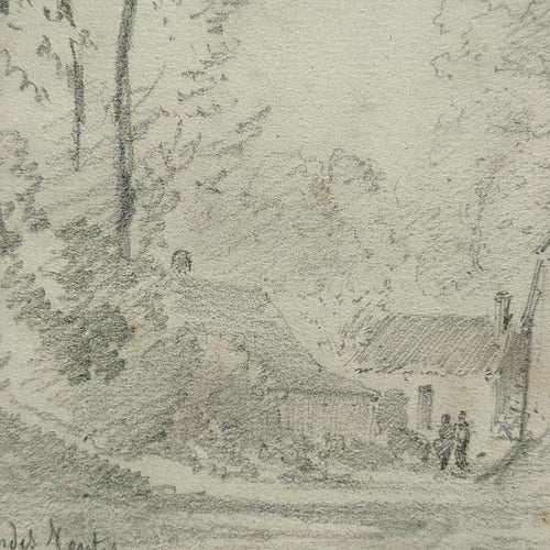 19th-century French Pencil Drawing by Alphonse Baril (#1)