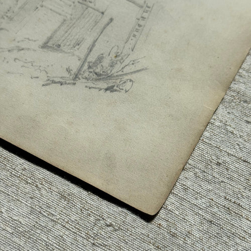 19th-century French Pencil Drawing by Alphonse Baril (#1)