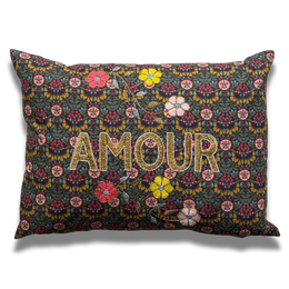 "Amour" Embroidered Cushion (CS-809)