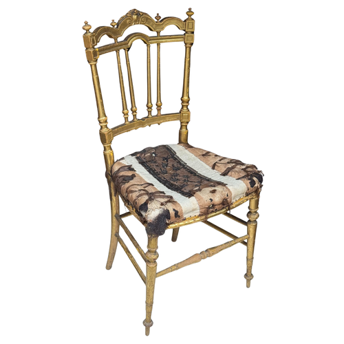 Pair of 19th-century European Gilt Chairs