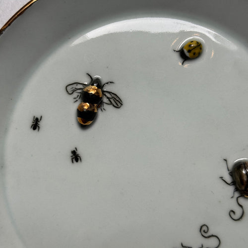 Two Beetles, Lady Bug & Bee Bug Plate (BC238)